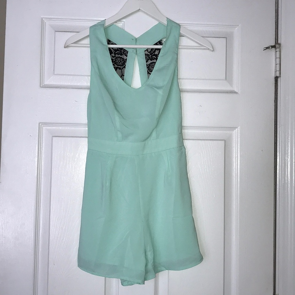 Tobi sea green romper